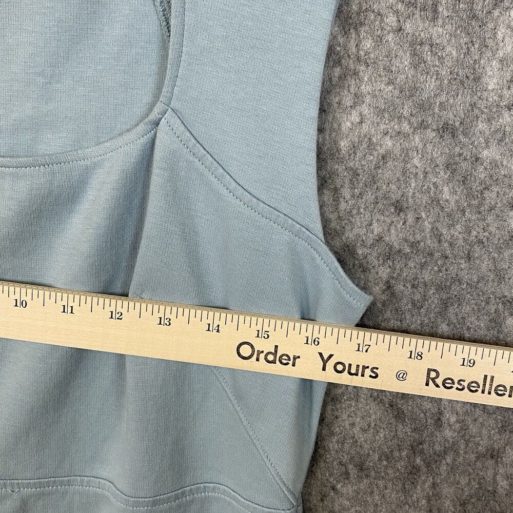 Everlane Dress Womens Large Light Blue The 90s Mini Short Sleeveless Cotton - Picture 9 of 13